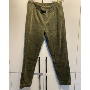 Vintage corduroy pants, olive green, 28 waist. $28 obo